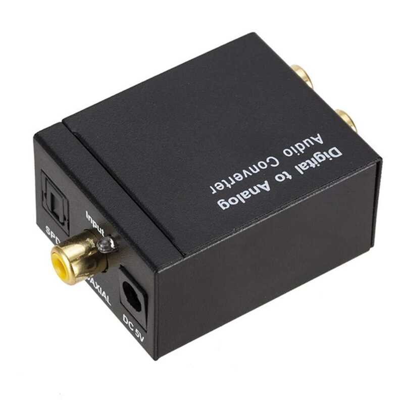 3.5Mm Decoder Jack Coaxial Optical Fiber To Analog Converter SPDIF ...