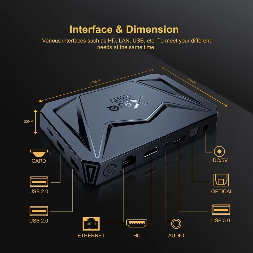 2024 Newest X96Q Pro Plus + Android 14.0 Tv Box 8K Allwinner H728 Octa ...