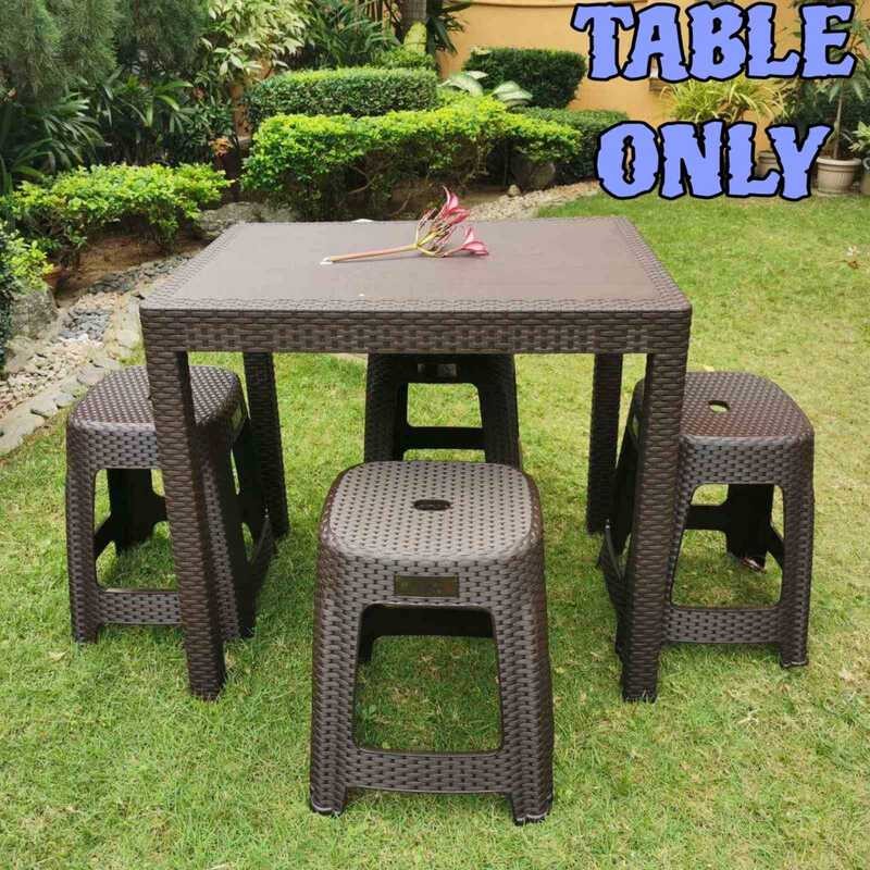 RATTAN DINING TABLE OFFICE TABLE RECTANGULAR RATTAN DESIGN TABLE PICNIC ...