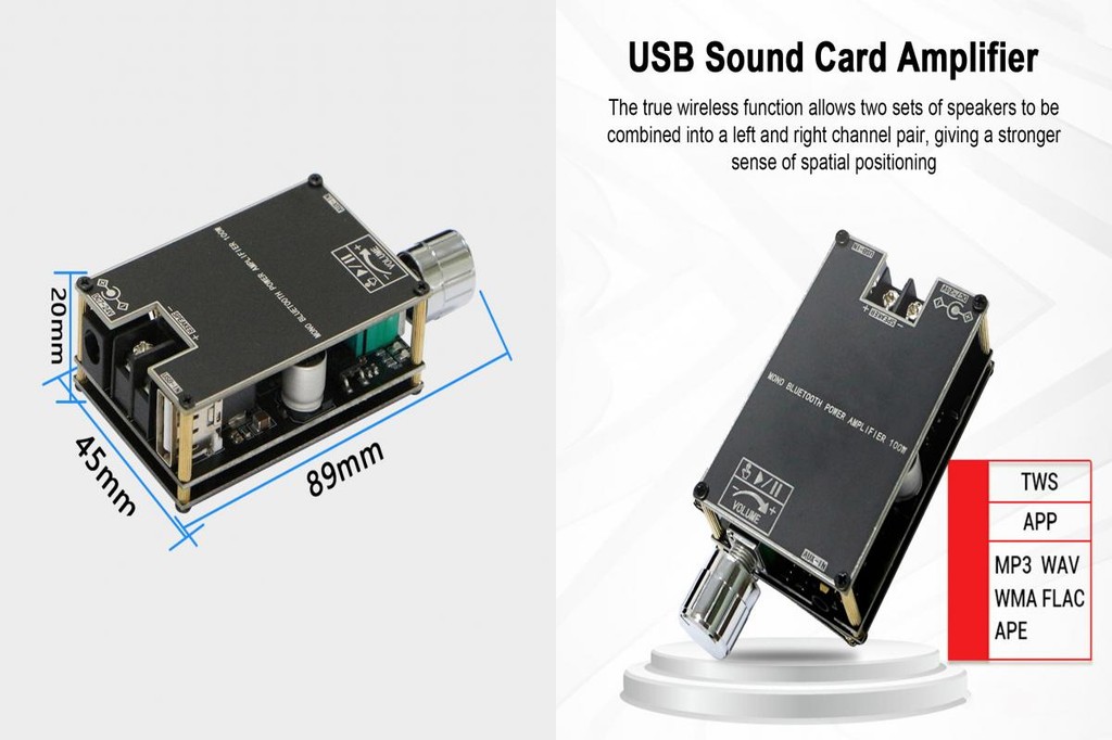 Audio Power Amplifier Amplifier Board Diy Bluetooth Audio Amplifier
