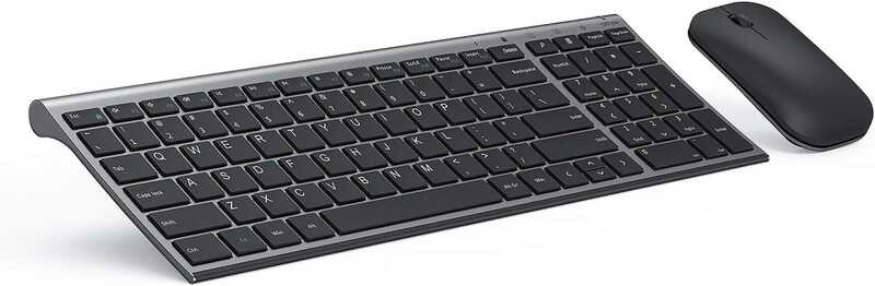 Wireless Mouse, seenda Ultra Slim Low Profile Rechargeable Keyboard ...