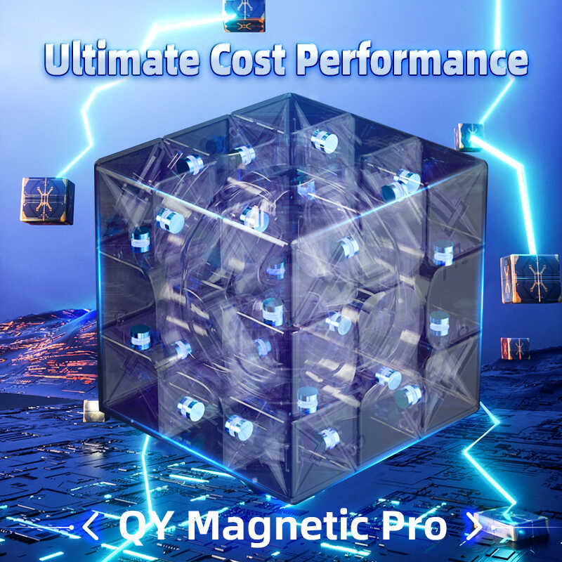 Qiyi ∮ Speedcube M Pro Magnetic Magic Cube 3X3x3 Professional 3X3 QY 3M ...