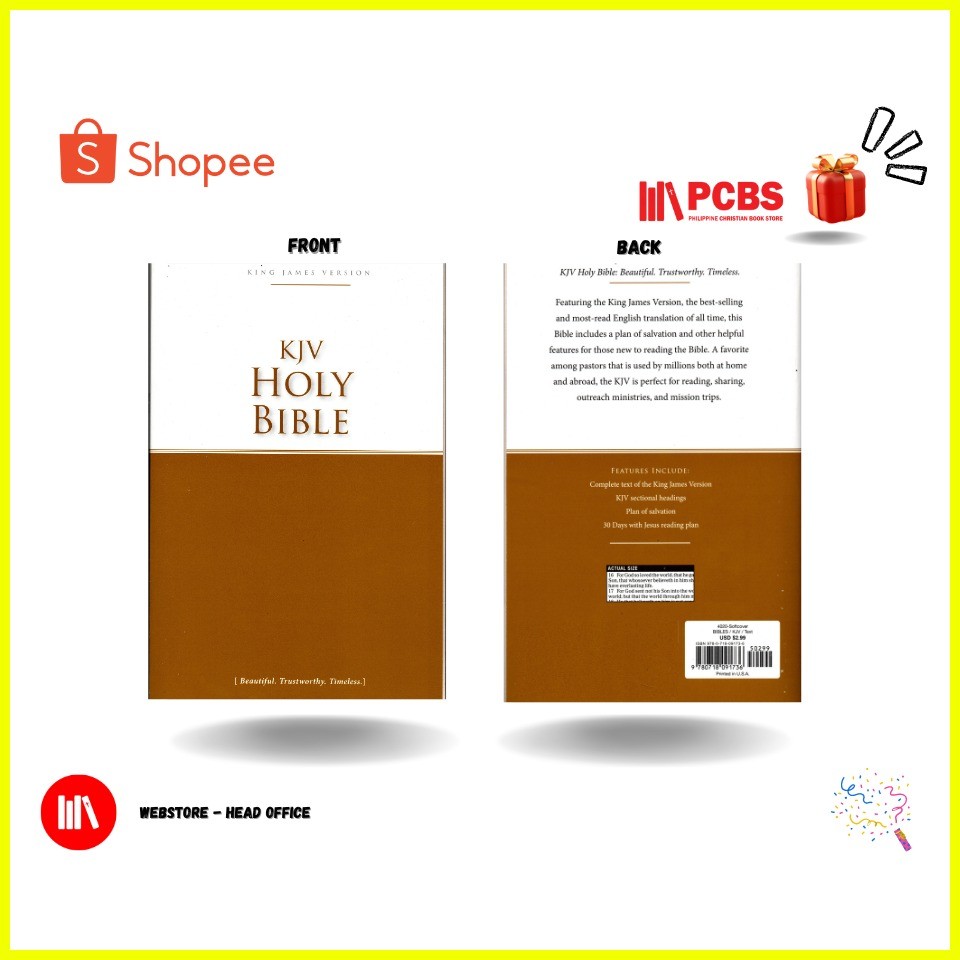 ∈ PCBS KJV Holy Bible Paperback (POINT TYPE 7) Economy (OLD & NEW