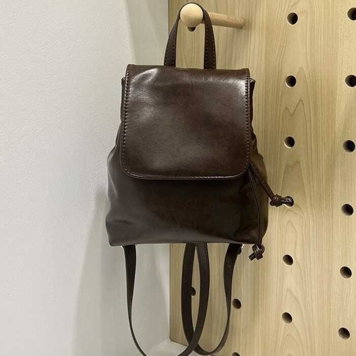 Bf The Same Brown Backpack For Women In Spring 2024, Simple And Diverse