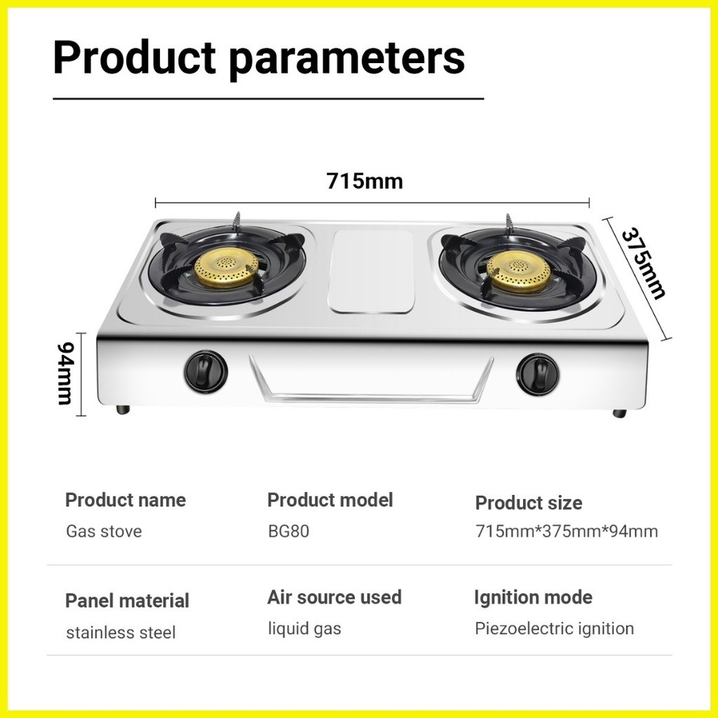 ⊙ ஐ Ac Threeburner gas stove 4000KW highfire desktop natural gas
