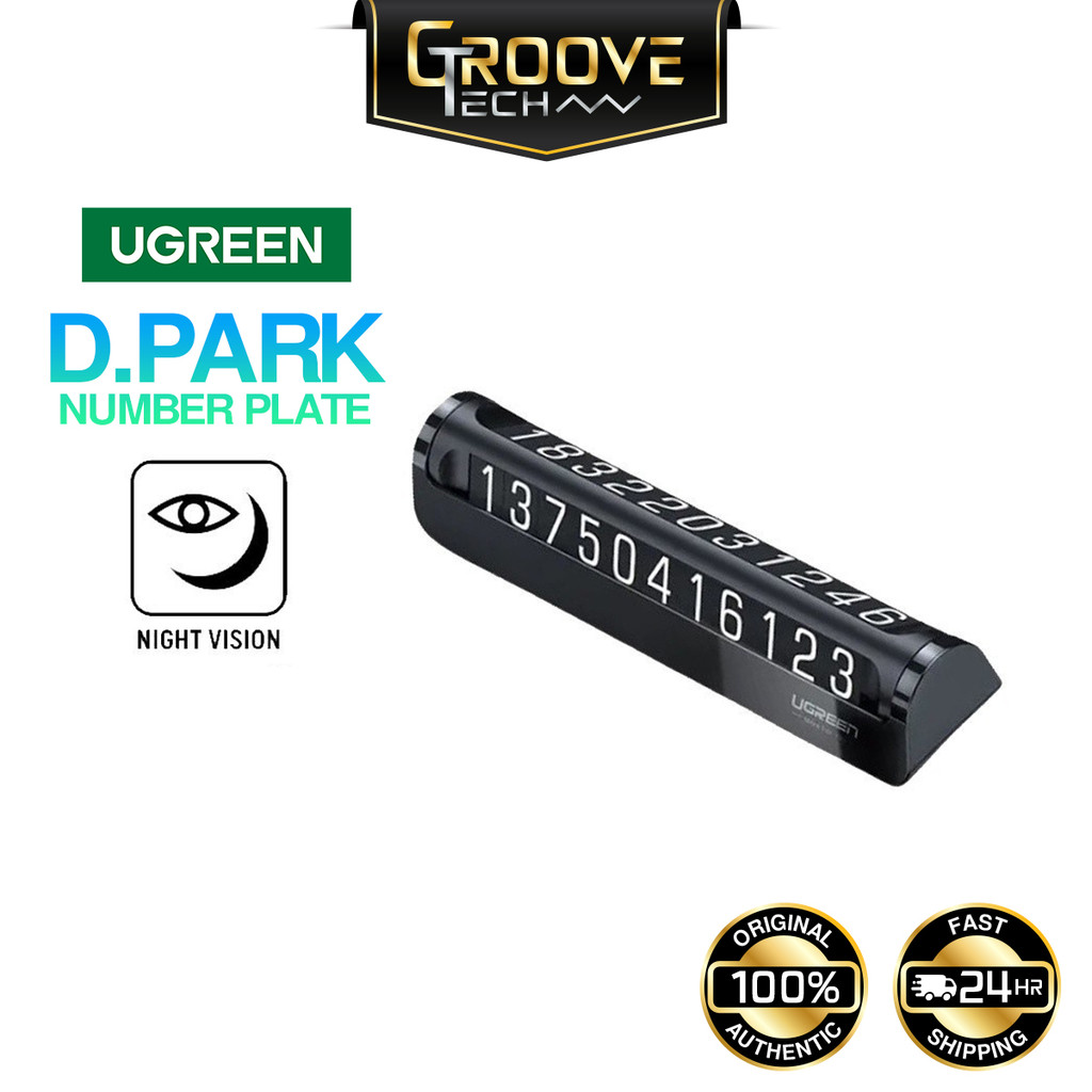 UGREEN Car Temporary Parking Card Mobile Phone Number Plate Hidden Tool