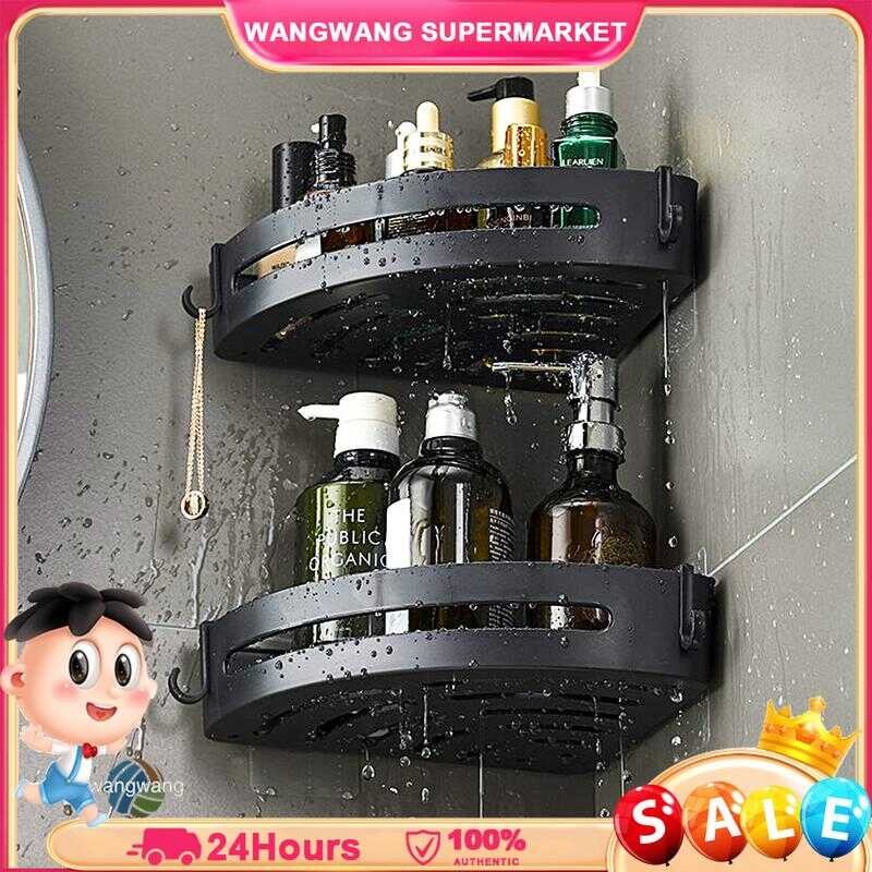 Wall Mounted Storage Rack Accessory With No Trace In Corners Of The ...