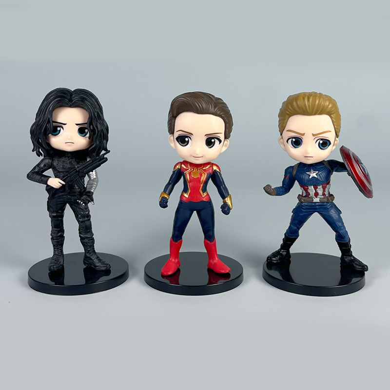 Superhero Model Pvc Figures With Articulated Joints For Action Play And ...
