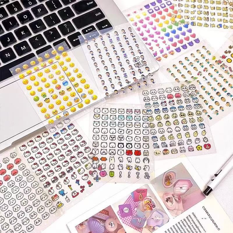 4800 pcs mini nose stickers storage book children's cartoon pattern ...