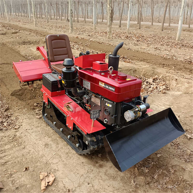 Rotary Crawler Tiller Engineering Loading 35 HP Riding Micro Tiller ...