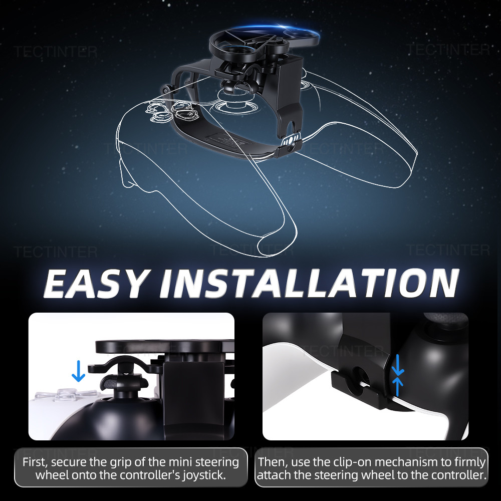Mini Steering Wheel for PS5 Game Controller Remote Control Accessory ...