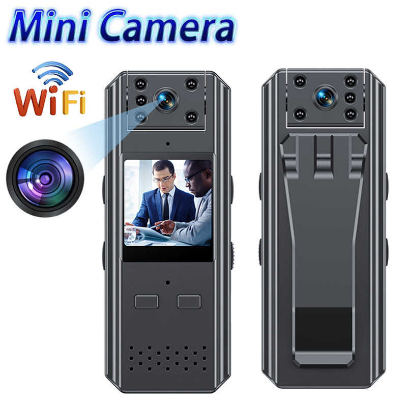 1080P 2K/4K HD Wifi Mini Handheld Back Clip Law Enforcement IR Night ...