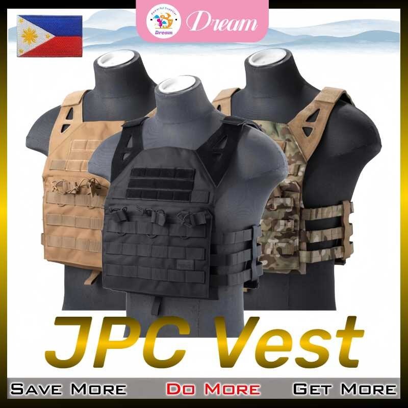 JPC Lightweight MOLLE na may Retention Cords Airsoft Vest Tactical ...