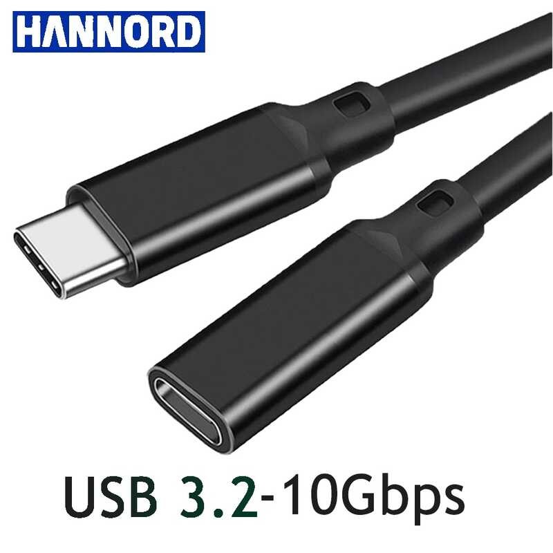Extension 3.1Gen2 Male to Female USB C Extender Cord Data Transfer SSD ...