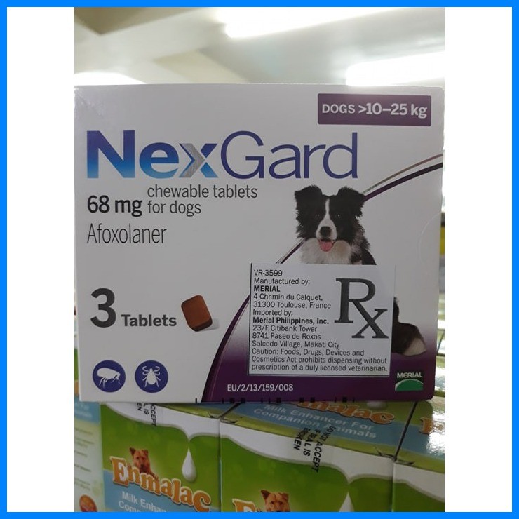 NEXGARD Chewable Tablets For Dogs 10-25kg (Box) | Shopee Philippines