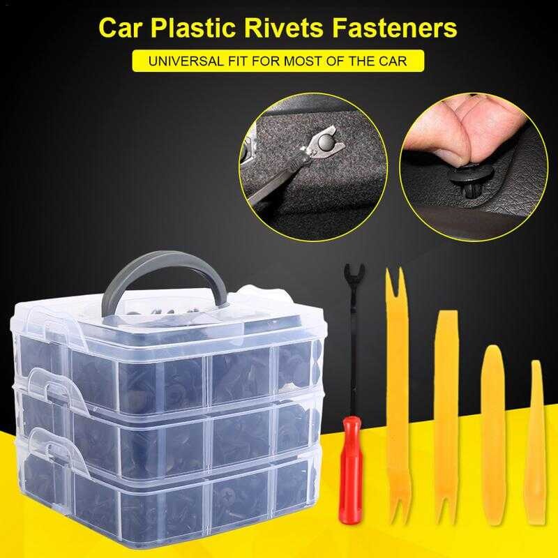 625Pcs Car Push Retainer Plastic Rivets Kit With 16 Most Popular