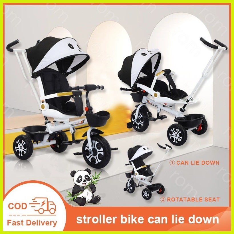 4 In 1 baby stroller bicycle kids tricycle bike for kids stroller bike ...