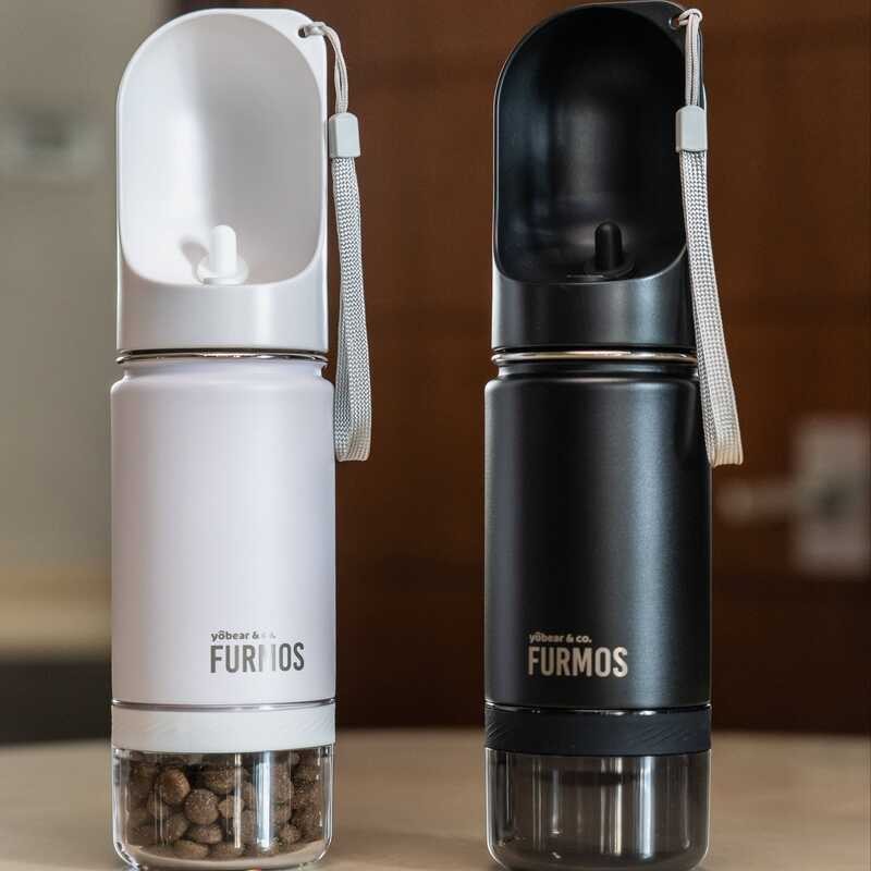 Yobear Co. 3In1 FURMOS 14Oz Insulated Flask For Hot & Cold Water Dog