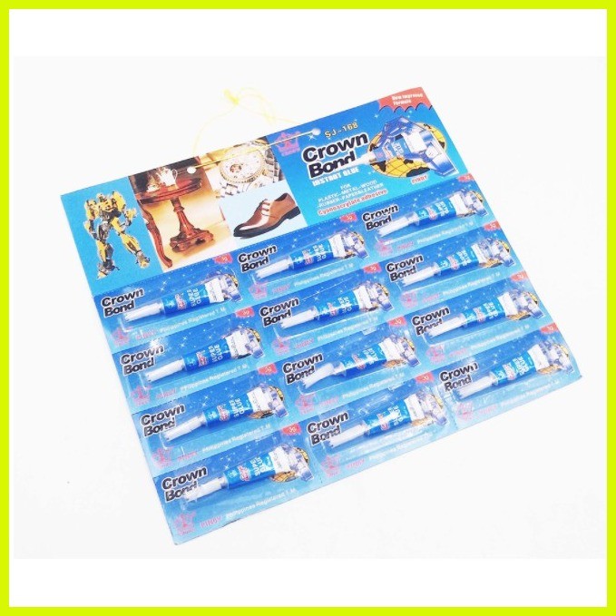 12 Pcs Crown Mighty Bond Glue Shoe Glue Super Glue shoe adhesive 3grms