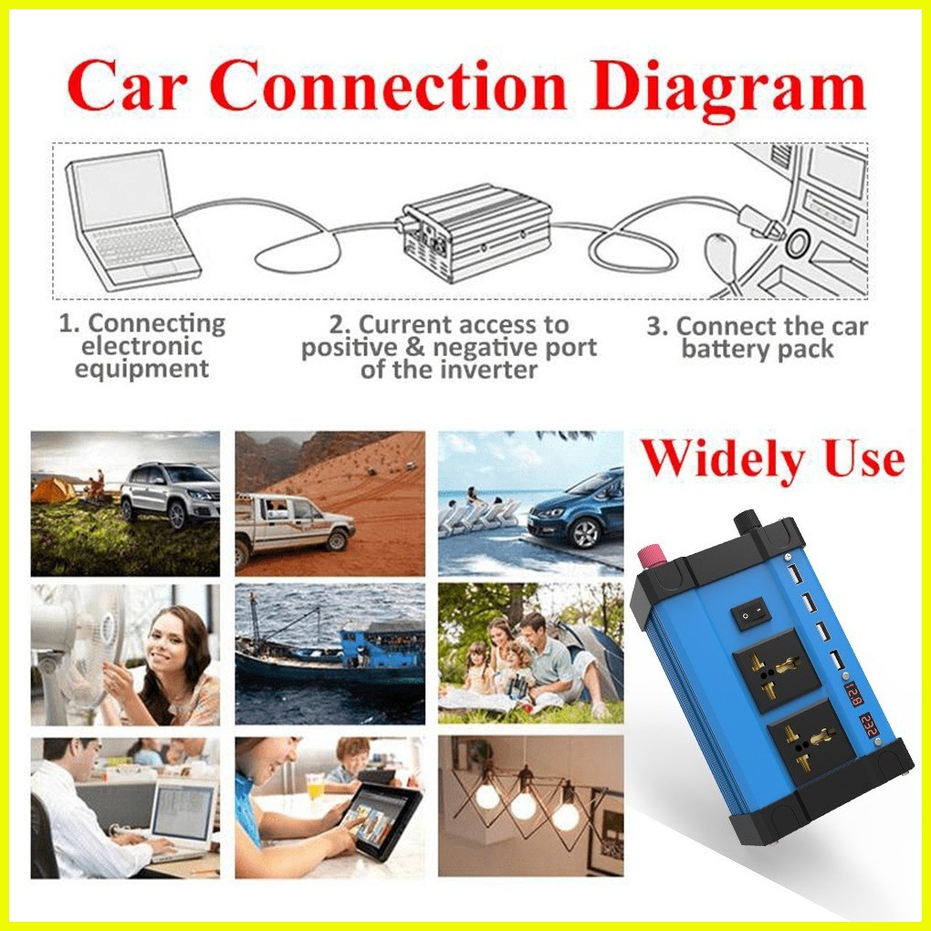 ☸ ۞ ☃ Solar 4000W Inverter Builtin Solar Controller 18W Solar Panel