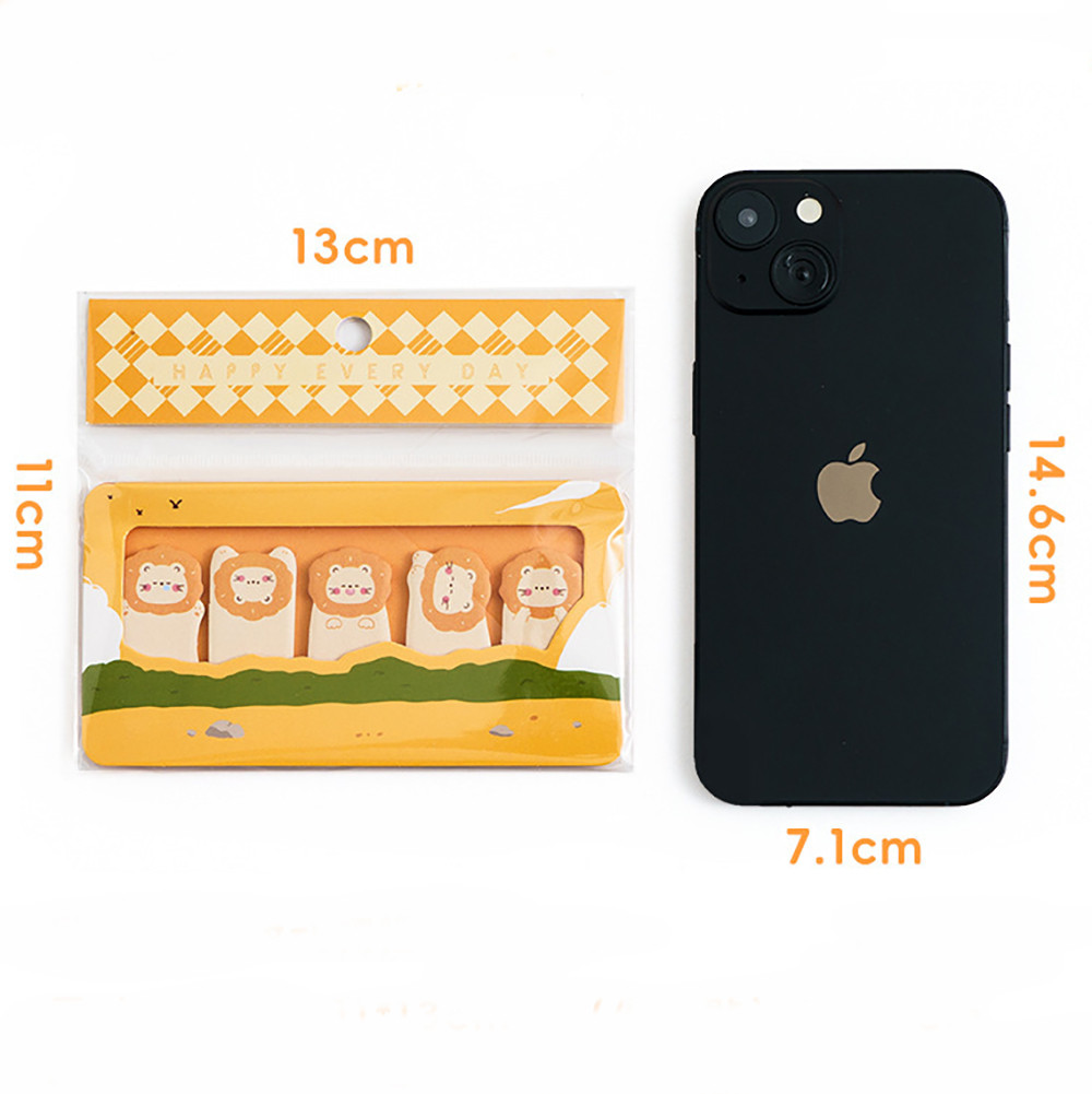 150 Sheets Creative Animal Sticky Notes Student Classified Indexing ...
