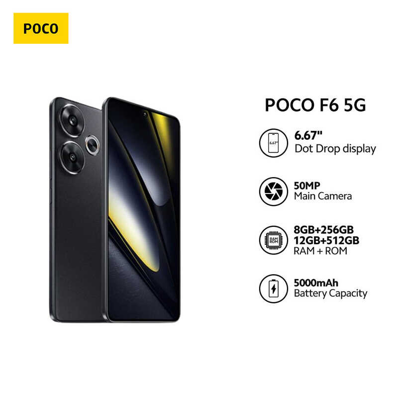 POCO F6 5G Flagship Snapdragon 8S Gen 3 Mobile Platform CWY | Shopee ...