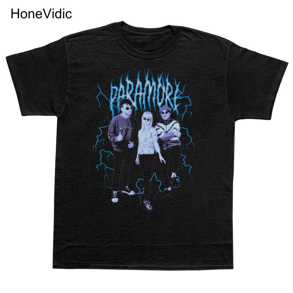 T-Shirt Paramore Spiral Band Logo Officiel - Unisexe Noir - Rock Officiel
