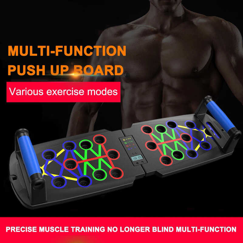 Board Push-Up Rack Training Workout Home Gym Equipment Push Up Stand ...