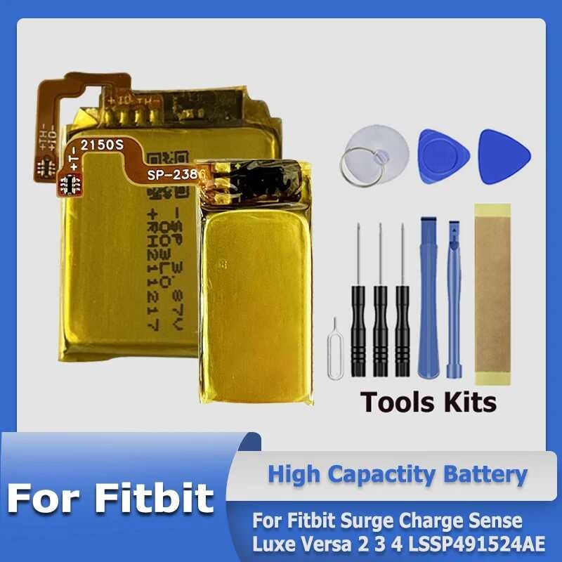 Sense2 Charge4 Versa4 Lssp411415 Battery For Fitbit Surge Charge Sense ...