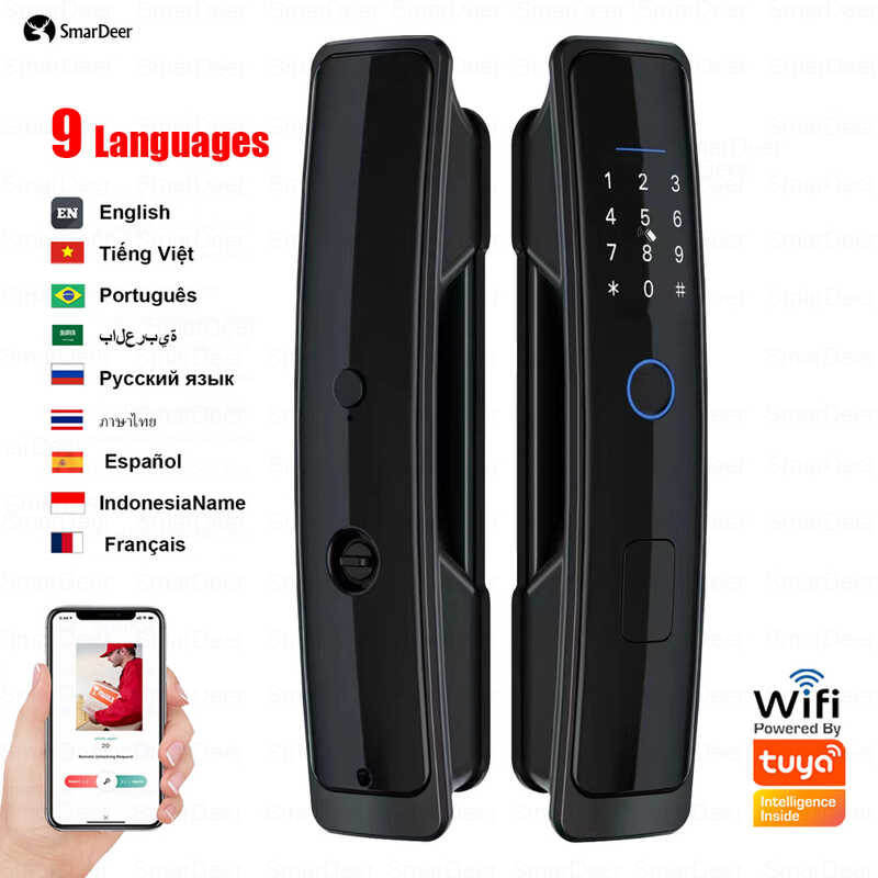 Smardeer Electronic Lock Para Sa Tuya Smart Lock Na May Bright Panel ...