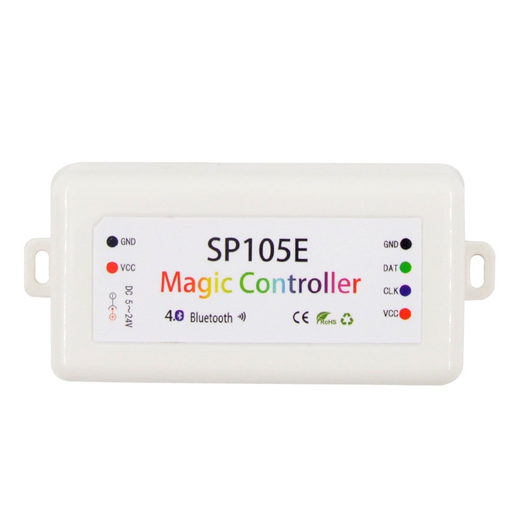 SP105E Magic Controller Bluetooth DC5-24V 2048 Pixels for WS2811 2812 ...