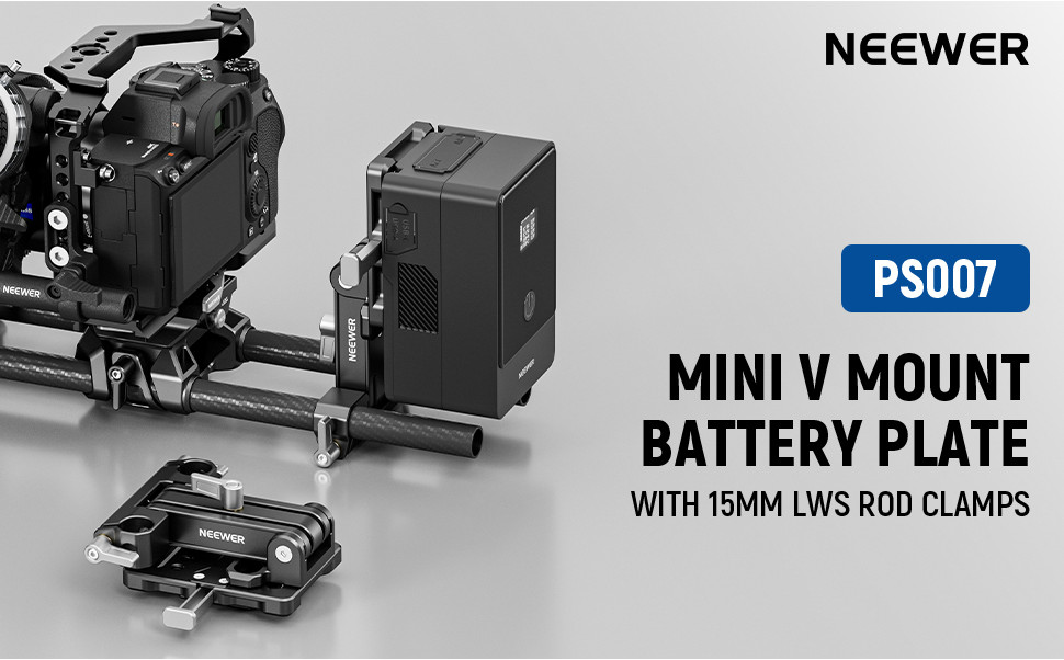 Adattatore Batteria V-Mount Con D-Tap – Piastra In ABS Per Sony DV E DSLR - 3