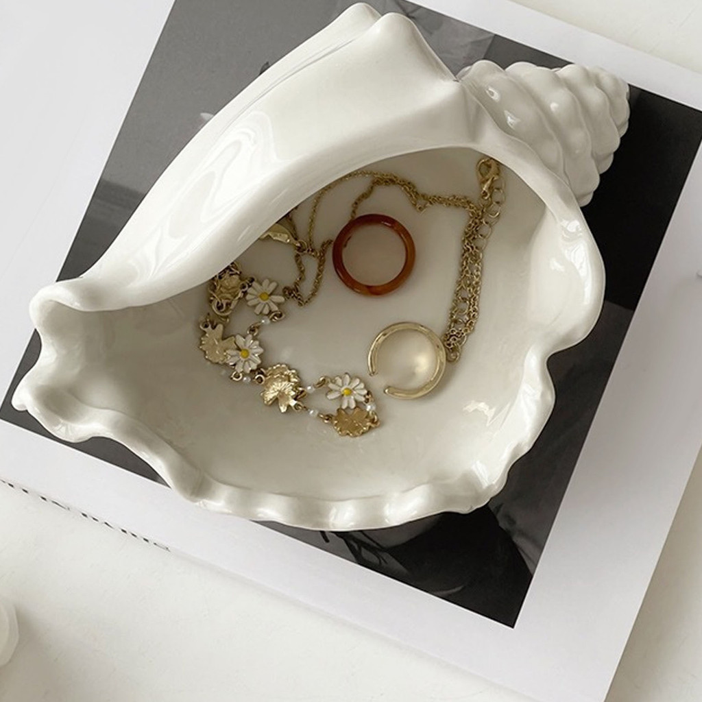 Large Ceramic Jewelry Tray in Coral Reef