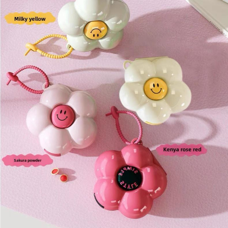 Compact Flower Shaped Pill Crusher Cutter Weekly Daily Vitamin Medicine ...