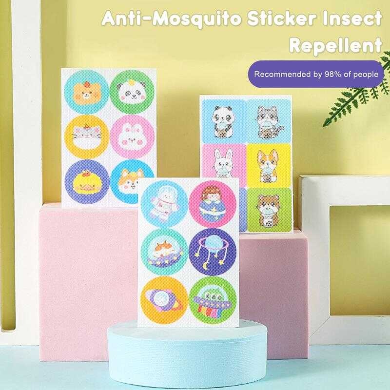 6Pcs/36Pcs Anti-Mosquito Sticker Insect Repellent Patches Cartoon ...