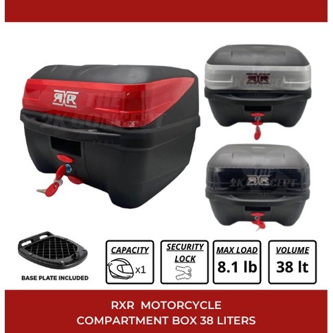 [2k] RXR 669 Motorcycle Compartment Box Rear Luggage Container Top Tail ...