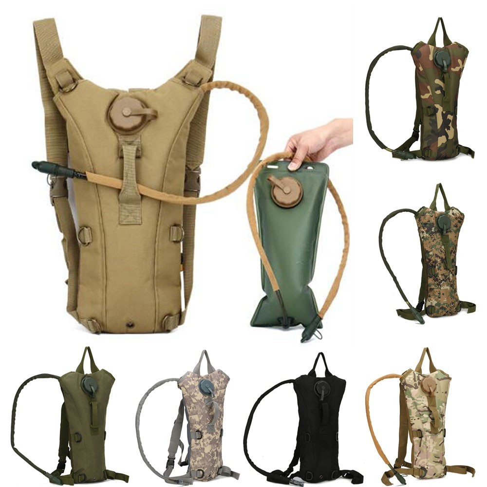 3L Water Bladder Bag Hydration Backpack Pack Hiking Camping Cycling ...