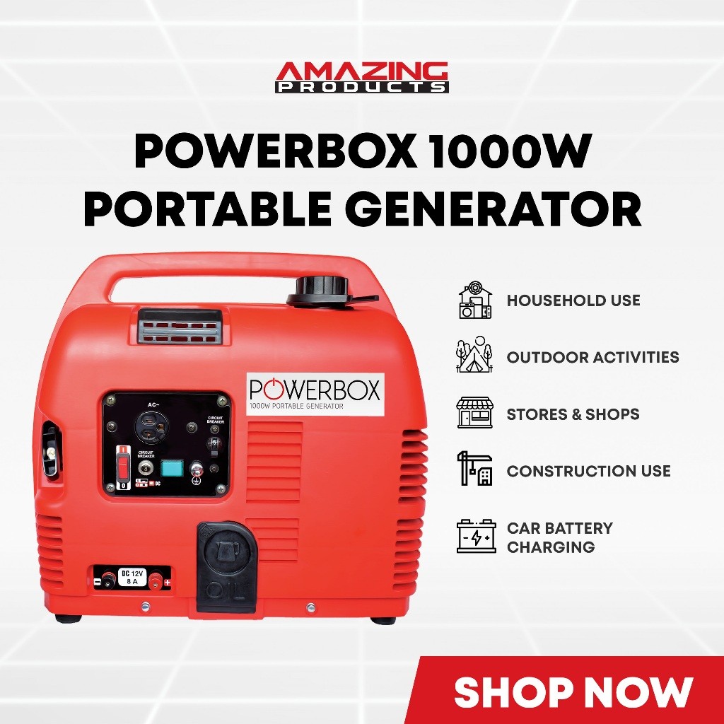 Powerbox 1000W Portable Generator | Shopee Philippines