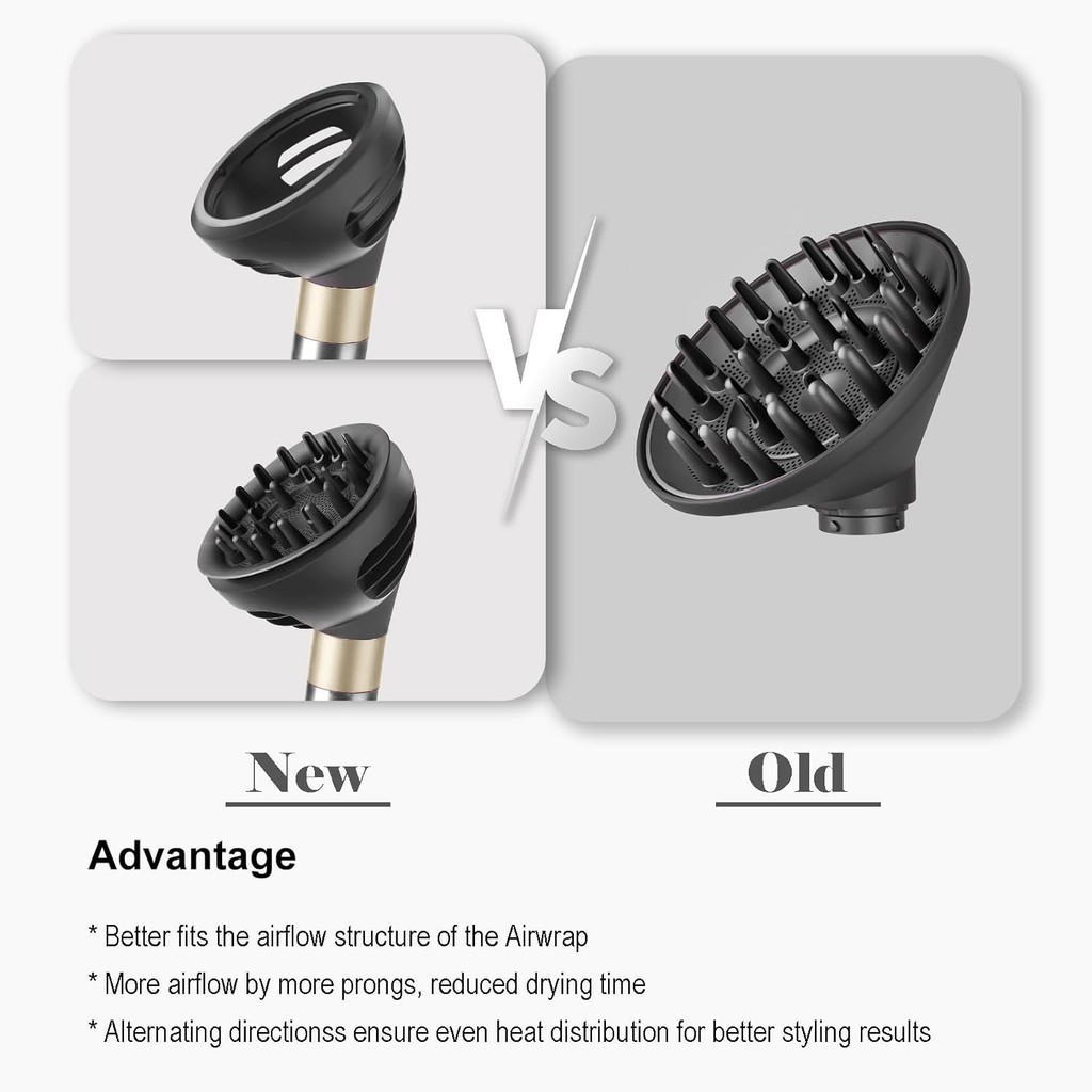 Wave Curl Diffuser Compatible with Dyson Airwrap – Dome and Diffuse ...