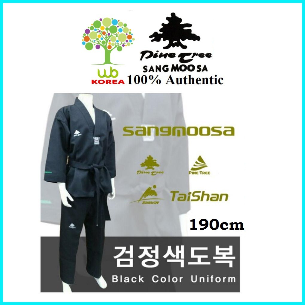 Korean Taekwondo PINE TREE SANGMOOSA Martial Art Uniform (BLACK) | PH - View #4