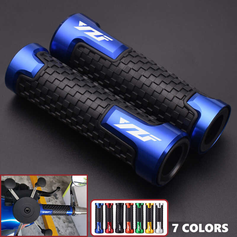 Augeny Motorcycle Hand Grips 7 8 Vintage Non Slip Rubber