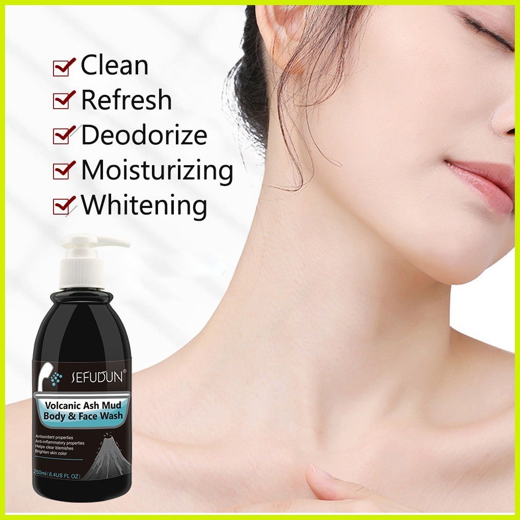 ♒ § SEFUDUN Volcanic Mud Body Wash Oil Control Cleansing Softening