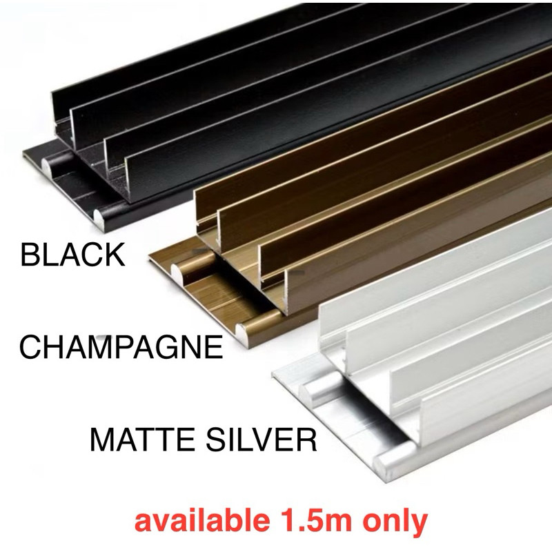 ♞1.5 meters wardrobe sliding door track channel Shopee Philippines