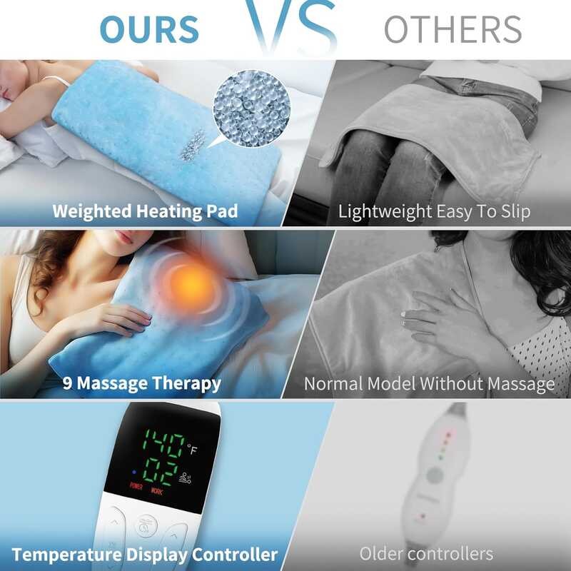 Weighted Swift Catch Pad, Electric Massaging Heating Pads Back Pain