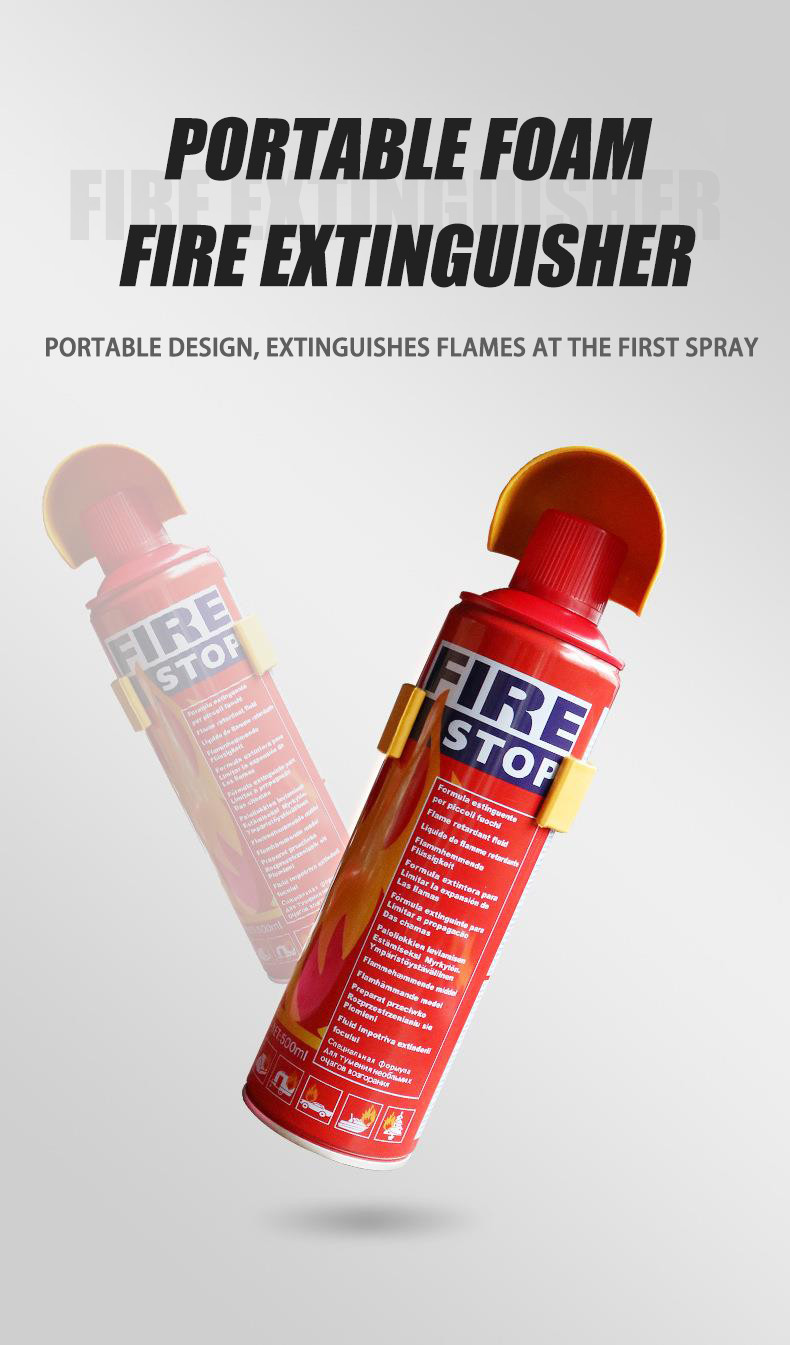 Car Fire Extinguisher - w/ Portable stand Fire Stop 1000 ml for car ...