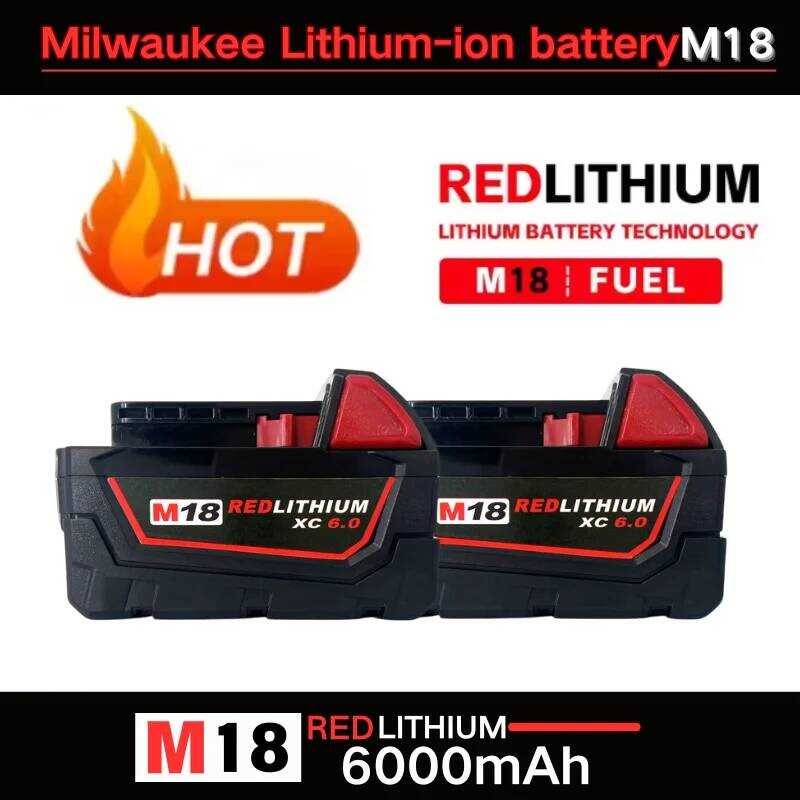 43 Battery 3 Milwaukee M18 Original 18V 6.0Ah Replacement Lithium Ion ...