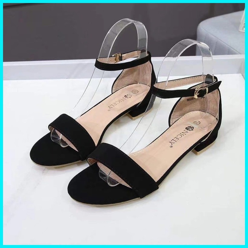 Korean sandals 1 inches heels fashion summer sandals | Shopee Philippines