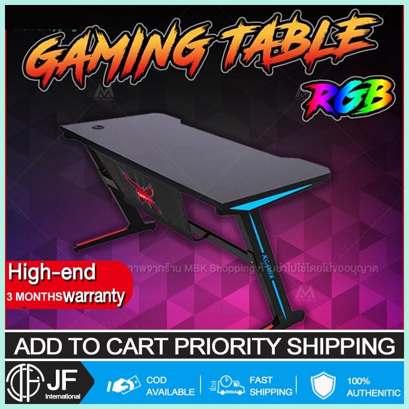 NEW Carbon fiber Gaming Table RGB Gaming Desk Office desk computer desk ...