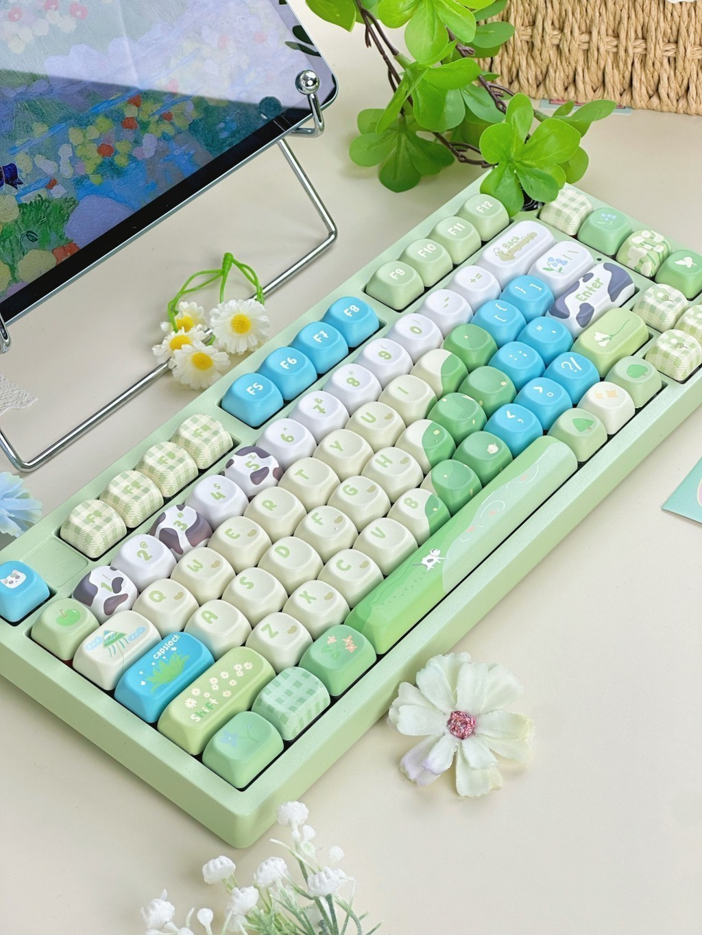 Green Park Keycap MOA/Cherry Profile PBT Five-sided Dye Sublimation ...
