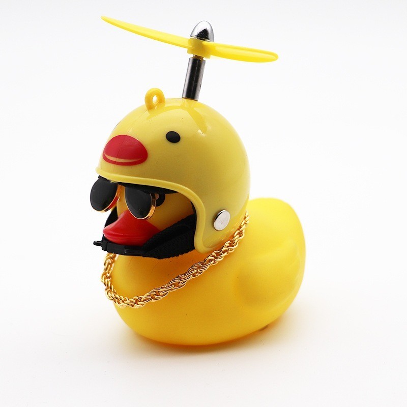 Ins LED & Shake Waring Bicycle Duck Bells Ringing Broken Wind Duck ...